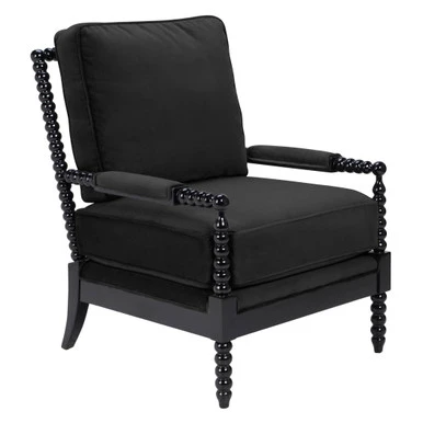 Spindle Chair - High Gloss Black 7 Spindle Chair - High Gloss Black - Image 5
