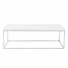 Cory Rectangle Coffee Table - White/Silver -Cheap Interior Store webimage 602140178