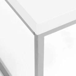 Cory Rectangle Coffee Table - White/Silver -Cheap Interior Store webimage 602140178 DTL1
