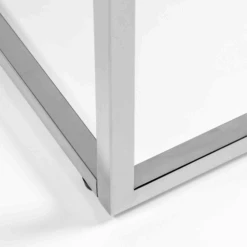 Cory Rectangle Coffee Table - White/Silver -Cheap Interior Store webimage 602140178 DTL3