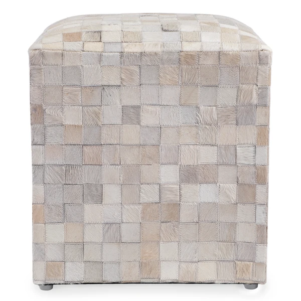 Layton Hair On Hide Ottoman 4 Layton Hair On Hide Ottoman - Image 2