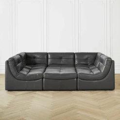 Convo Leather Sectional - 6 PC